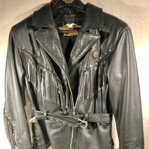 GENUINE HARLEY DAVIDSON LEATHER JACKET SIZE LW